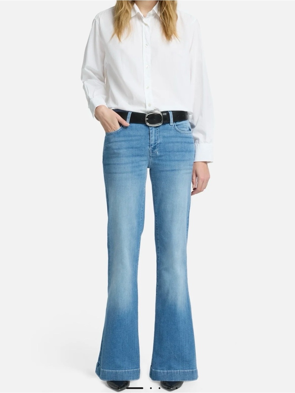 7 For All Mankind Light Blue Flare Jeans